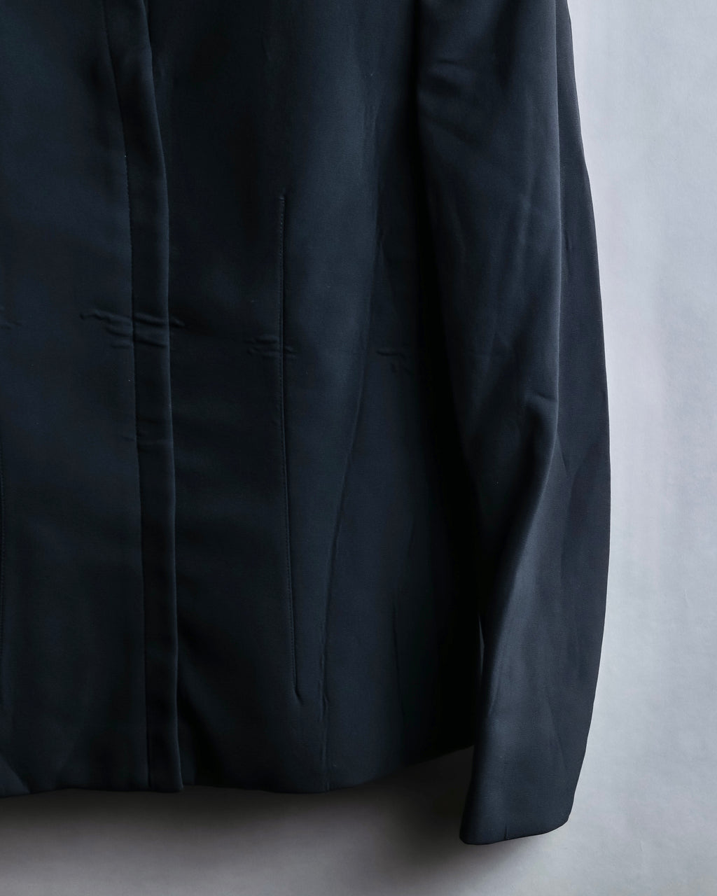 "PRADA" Waist shaped zipper jacket