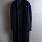 "YVES SAINT LAURENT" Stand neck fly front wool long coat