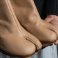 "MAISON MARGIELA" Calf leather beige color tabi boots