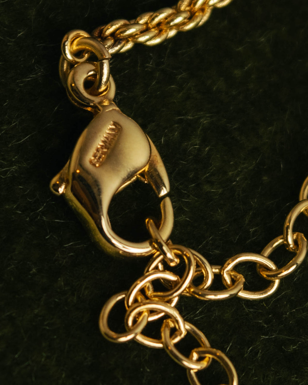 "Christian Dior" 80's-00's Rhinestone oval pendant necklace