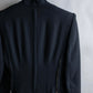 "HERMES" Darted shape no collar back zip jacket