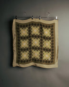 “Yves Saint Laurent” 80’s-90’s Sheer check silk scarf