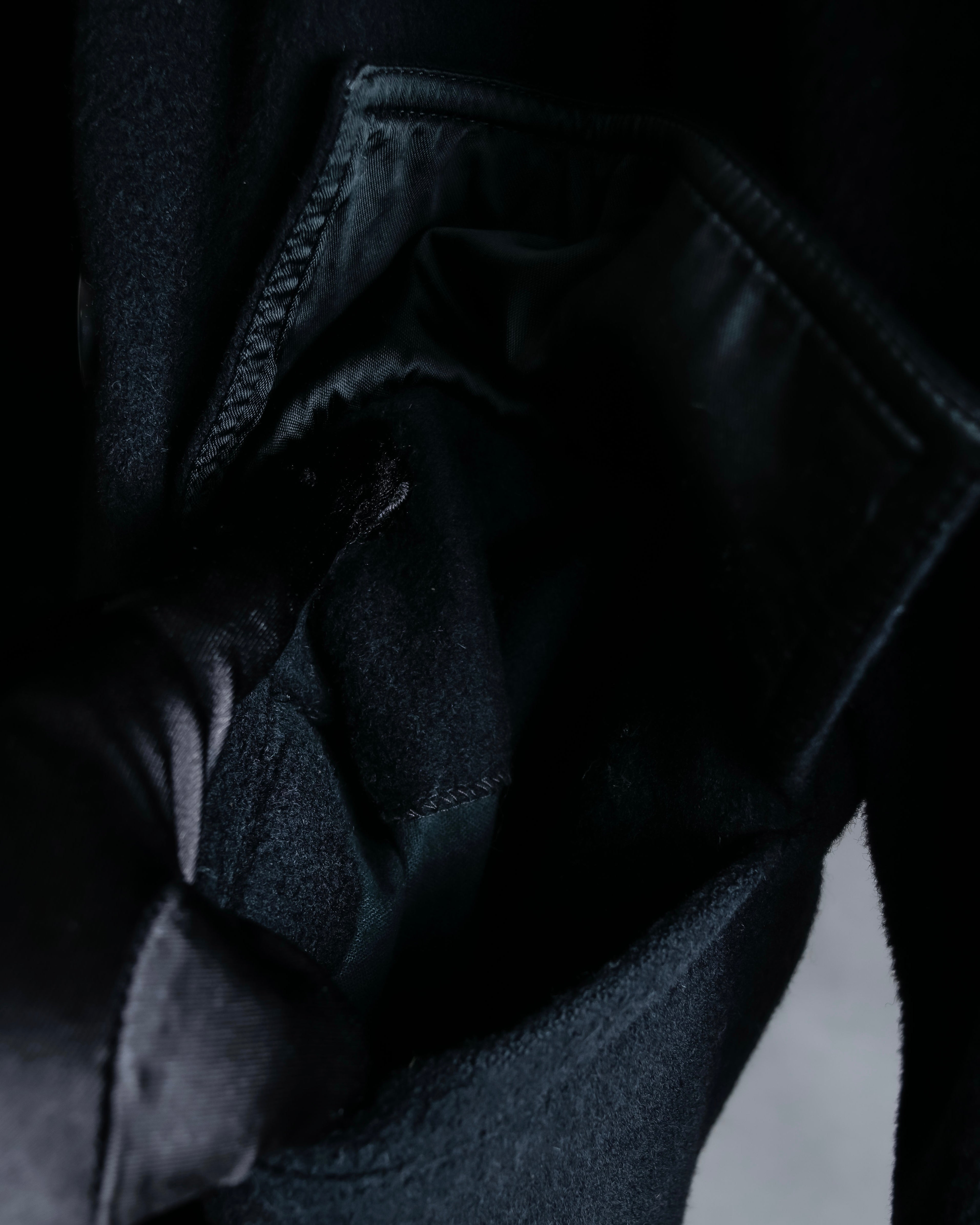 "GIANNI VERSACE UPDATE"
 Fur trimmed wool cashmere maxi double breasted coat