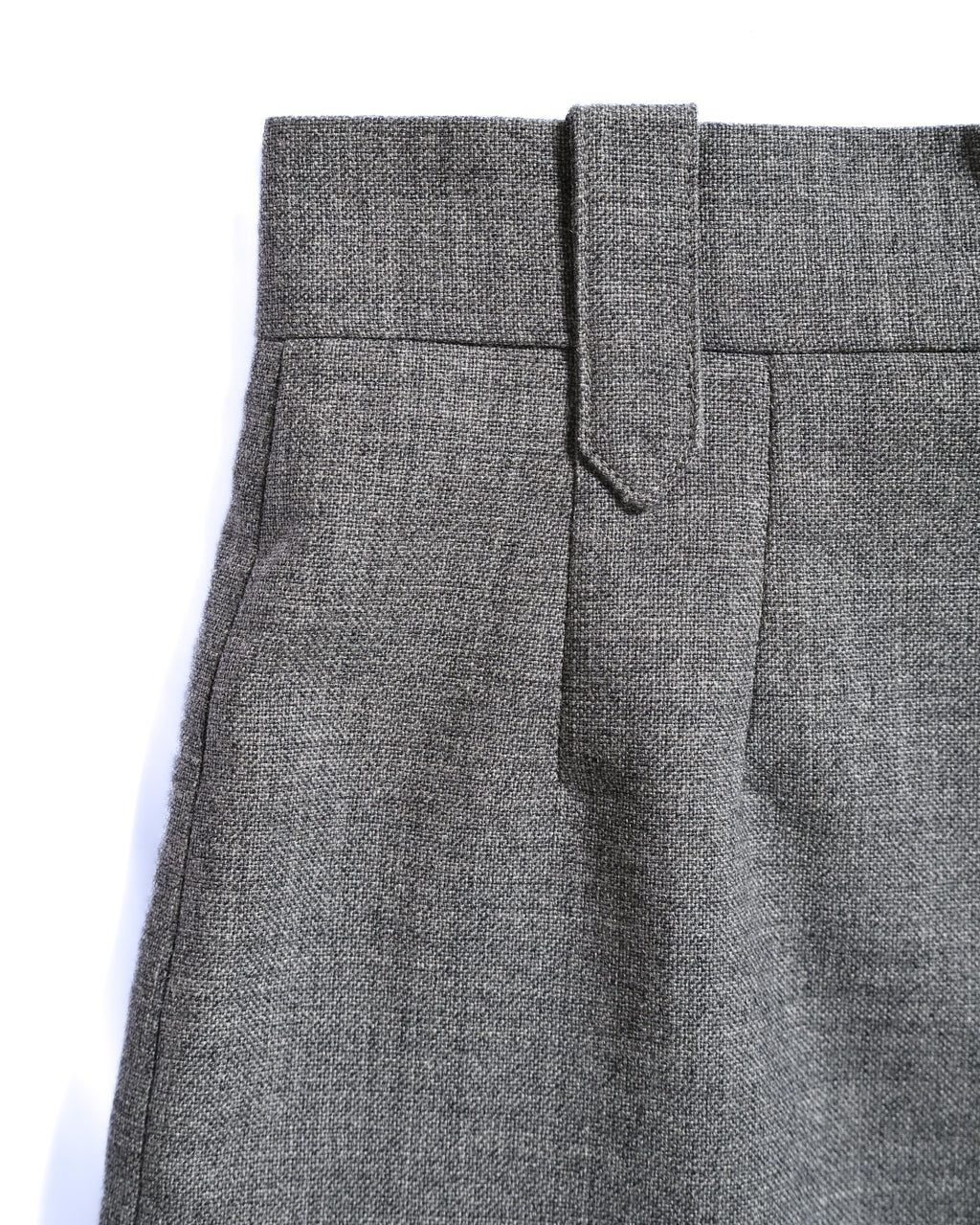 LOEWE/ 2019AW Two Tuck Wool Wide Shorts Gray