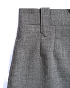LOEWE/ 2019AW Two Tuck Wool Wide Shorts Gray