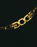 "Christian Dior" 80's-90's Gold tone rhinestone necklace