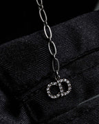 "DIOR" Velvet ribbon design star motif choker