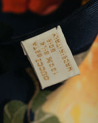“GUCCI” 90’s-00’s Flora logo silk scarf