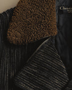 "Christian Dior" 80's-90's Classically tailored belted double-breasted coat
