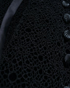 "JEAN-LOUIS SCHERRER" Lace frill design ribbon attached jacket