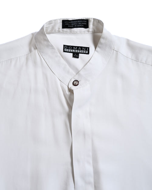 VINTAGE/ Band Collar Oversized Drape Shirt