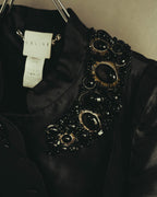 "CELINE" 00's Embellished silk coat