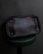 "BALENCIAGA" Circle lock design leather doctor bag