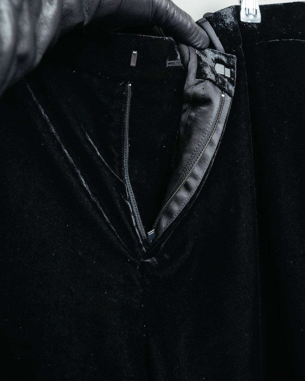-SPECIAL- “SAINT LAURENT” 2016’s- lamé velvet tuxedo trousers