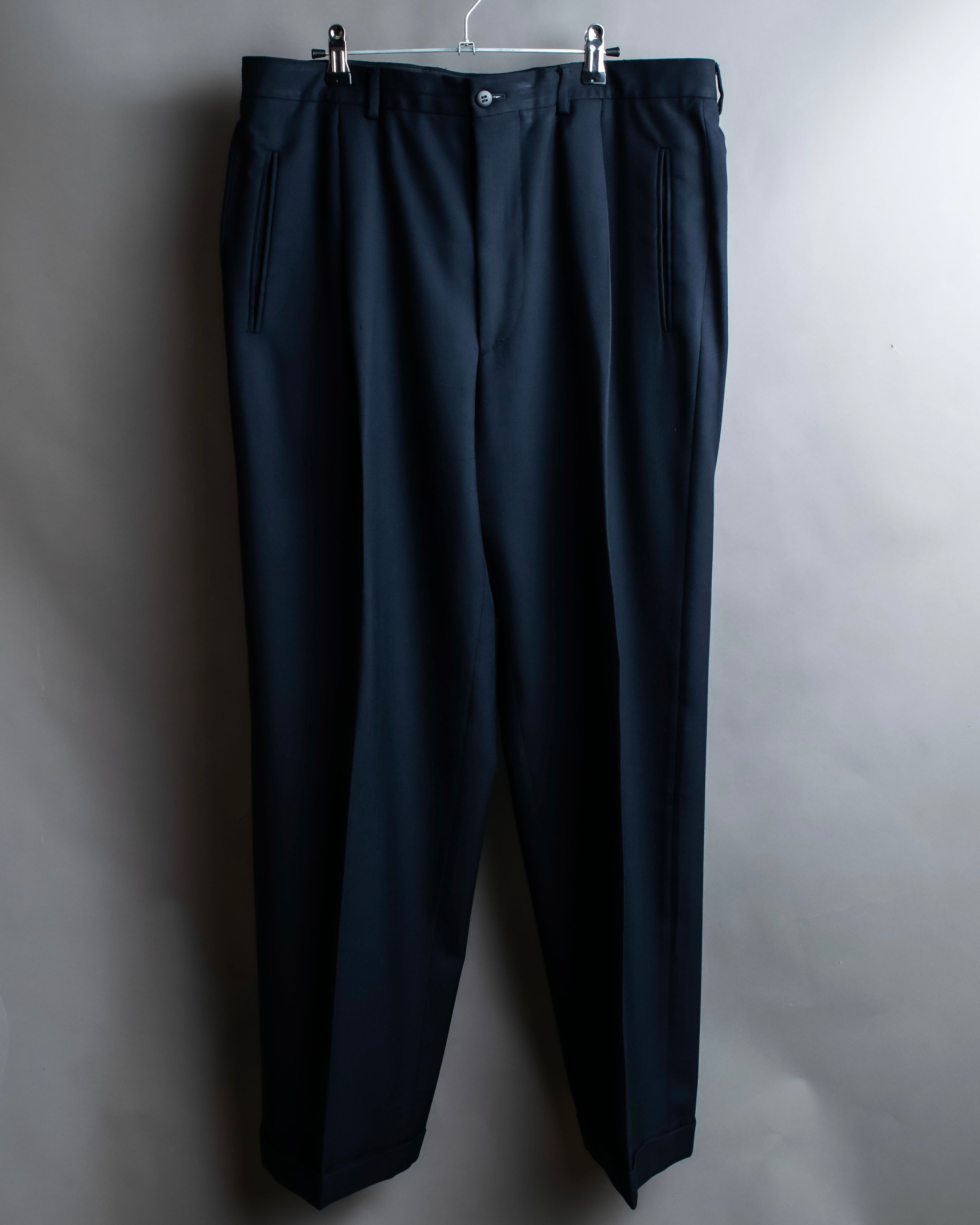 "GIORGIO ARMANI" Long length tailored jacket and wide tapered slacks set up