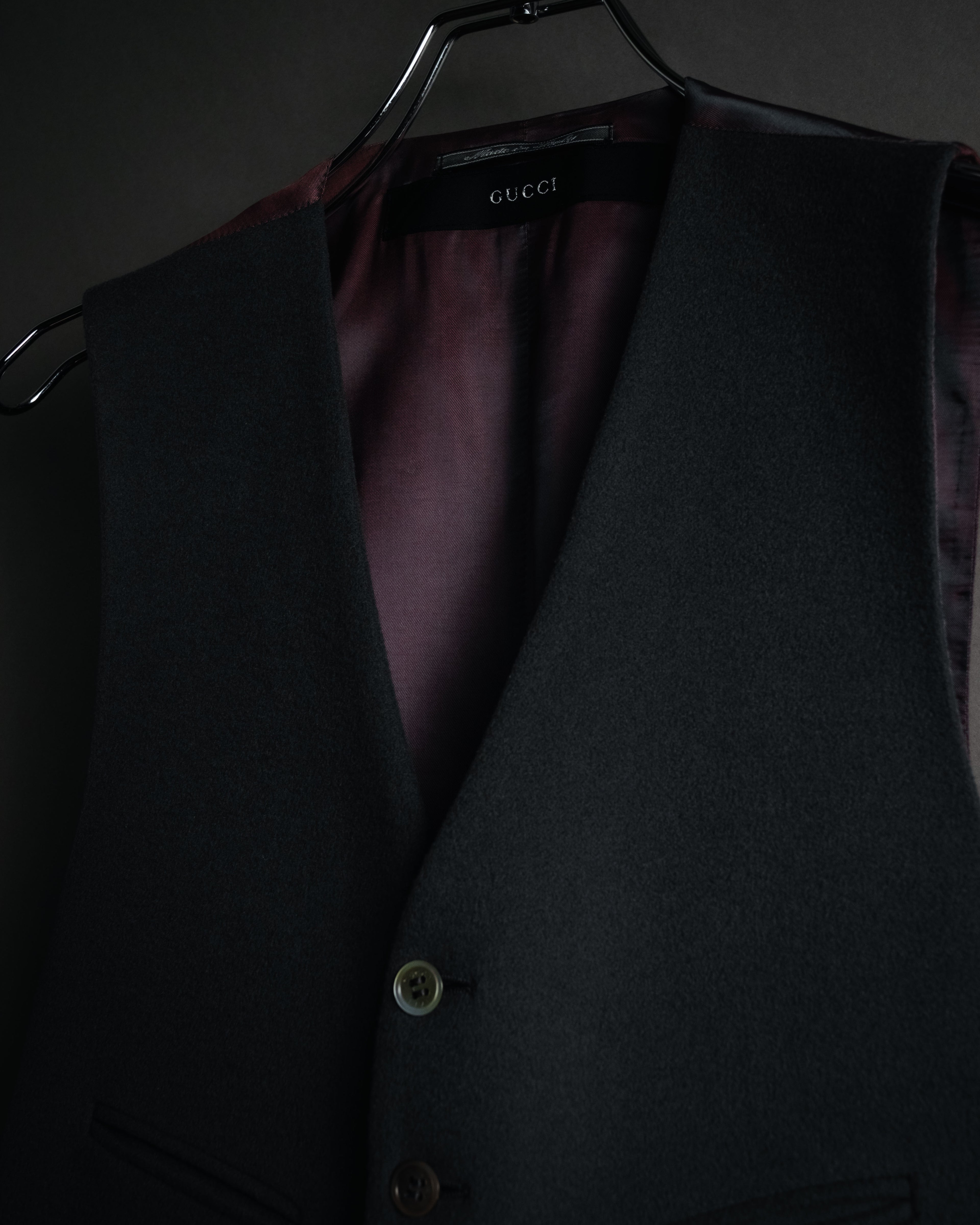 "GUCCI" 00’s wool tailored vest
