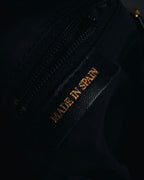 "LOEWE" Late 80s-Early 90s velvet knot tassel handbag