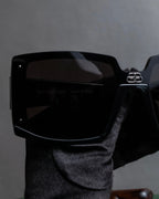 "BALENCIAGA" BB logo square frame sunglasses