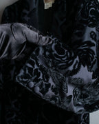 "GUCCI" Floral patterned lamé tailored jacket"