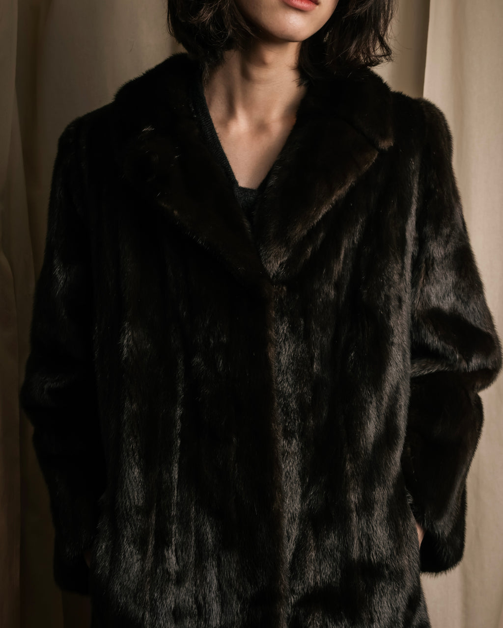 "GUCCI" Semi-custom atelier work fur long coat