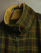 "Christian Dior" 80's-90's Wool plaid blouson and trousers set
