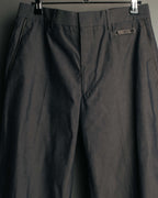 -SPECIAL- “HERMÈS” 1998-00’s Leather trimmed tailored trousers