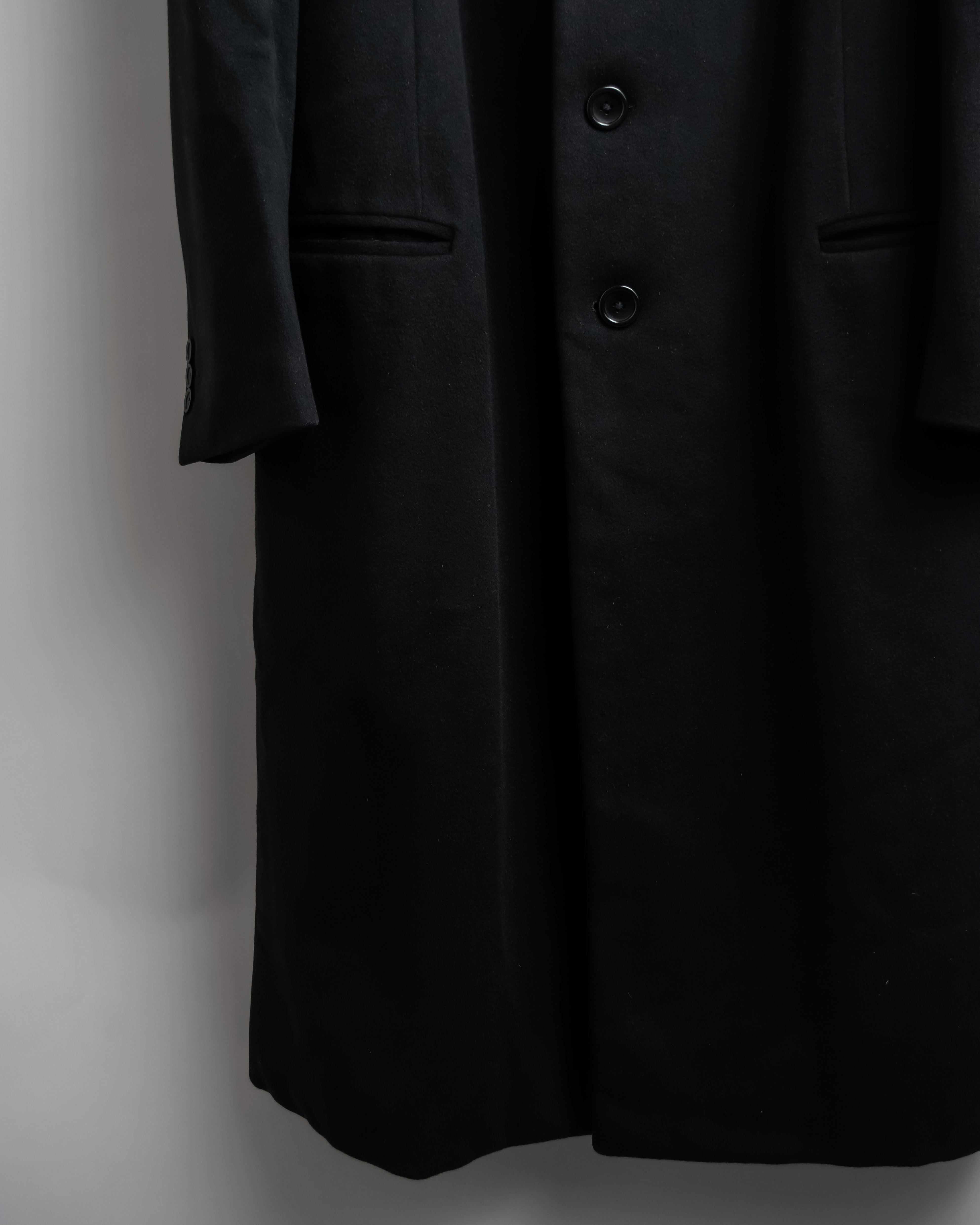 ARMANI COLLEZIONI ブラック チェスターコート 中古・古着通販】ARMANI COLLEZIONI (アルマーニ コレツィオーニ