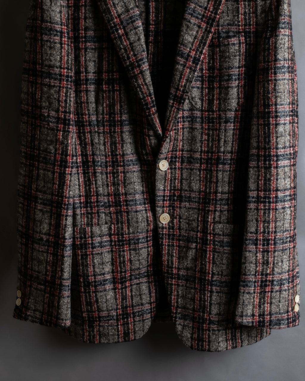 "Ernesto" Multicolor checked tailored jacket