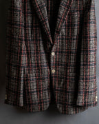 "Ernesto" Multicolor checked tailored jacket