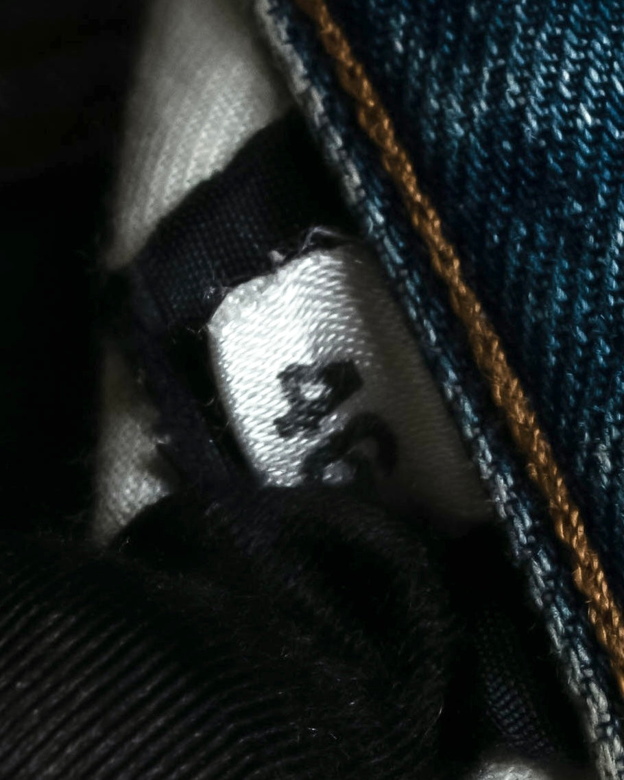 "GUCCI" Gradient fade design tapered denim