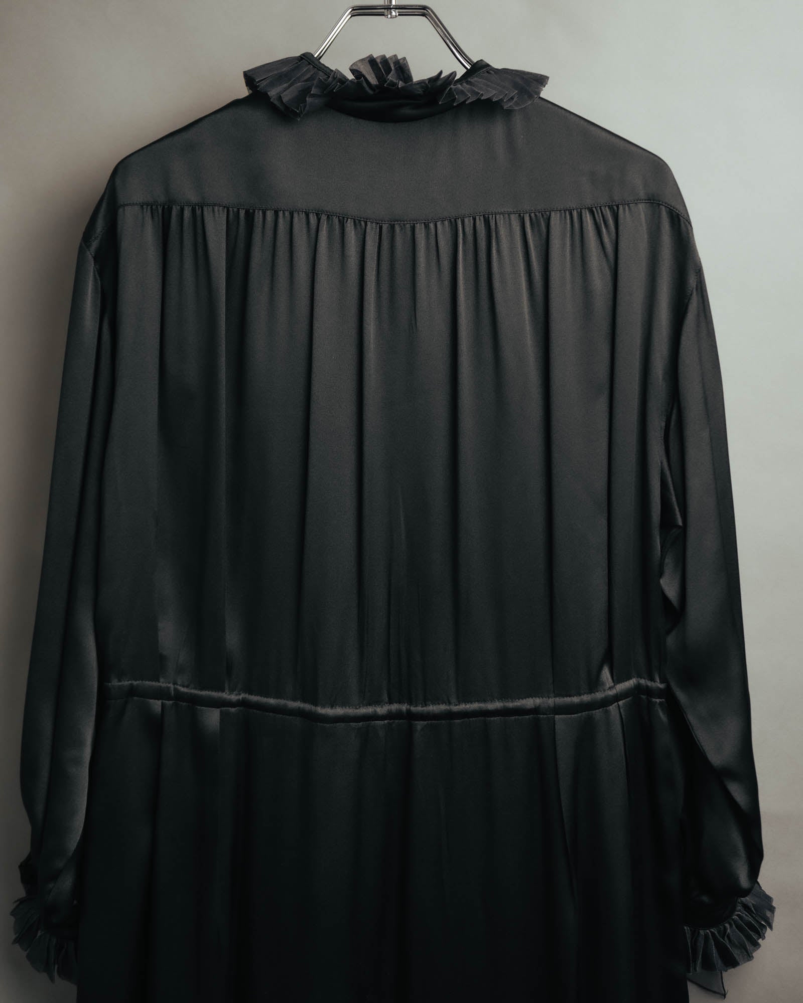 -SPECIAL- “Christian Dior” 90’s Silk pleated ruffle dress