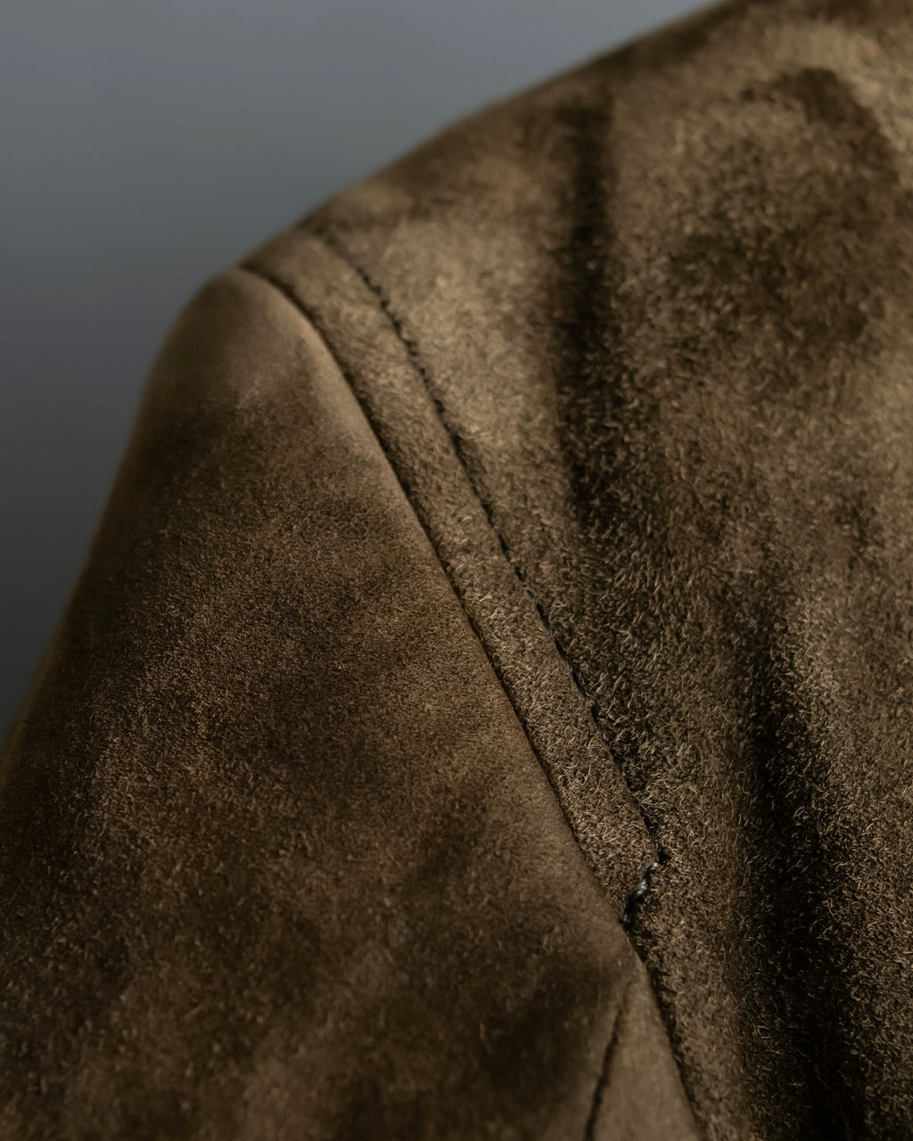 "Christian Dior" Nubuck leather oversized tailored jacket