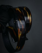 “Roger Vivier” 2010’s Patent tortoiseshell buckle belt