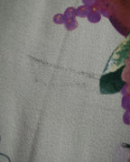 "Christian Dior" Wreath floral design silk scarf