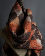 "Vivienne Westwood" Orb & argyle pattern long muffler