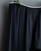“CHANEL” Designed hem silk flare pants