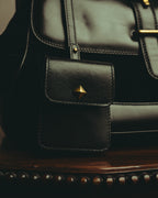 -SPECIAL- “GUCCI” 2012-2016 crossover-era crest studded doctor bag