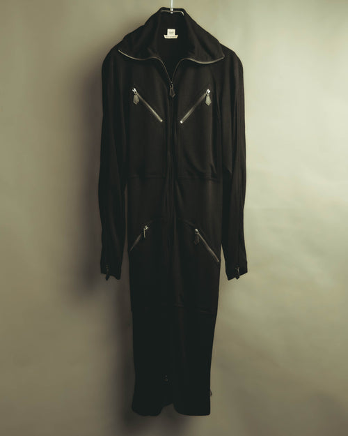 -SPECIAL- “HERMÈS” 00’s Jean Paul Gaultier era belted four-zip long cardigan