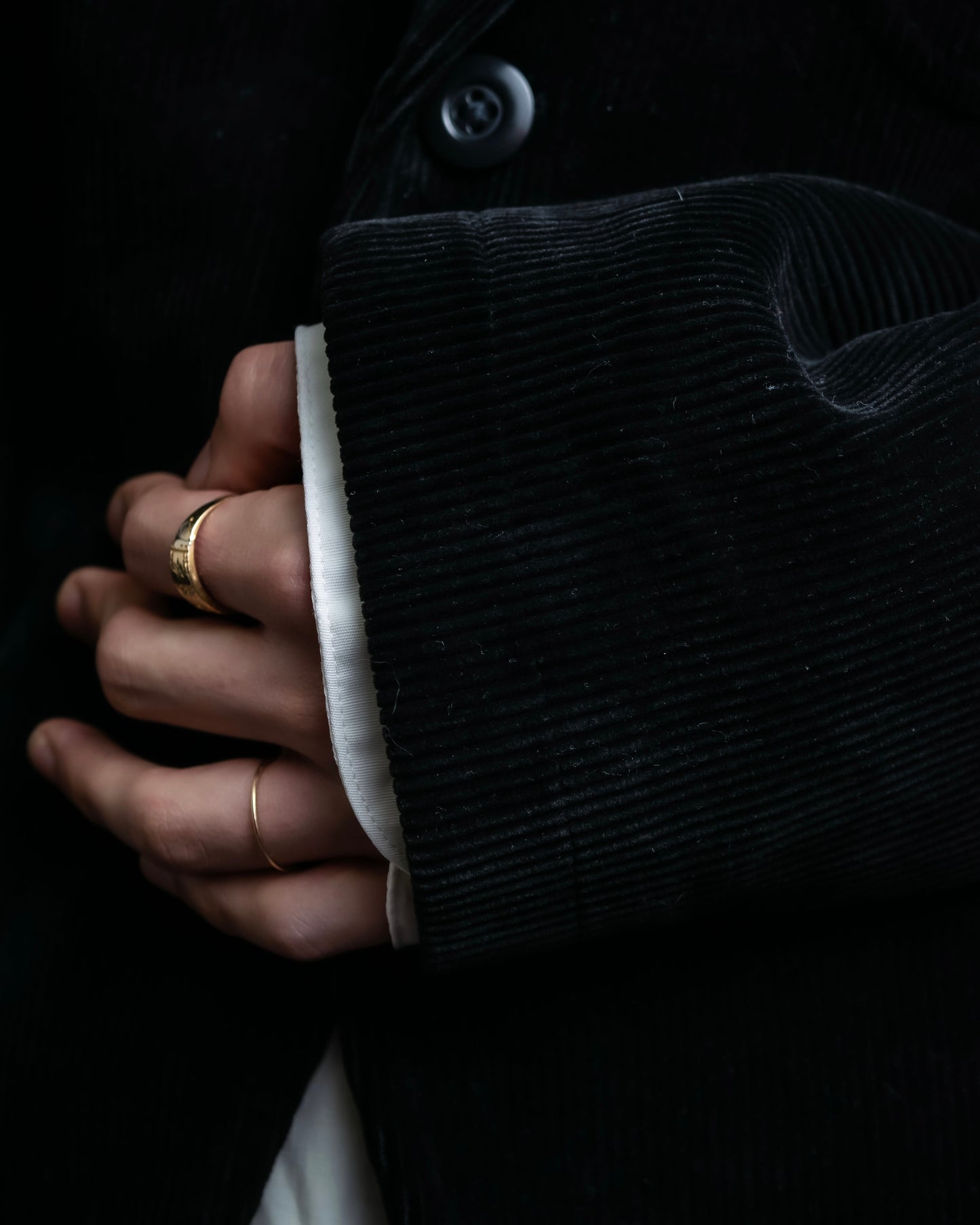 “Y’s for men” beautiful black corduroy single tailored jacket