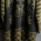 "FENDI" Artistic all over print oversized turtleneck knit