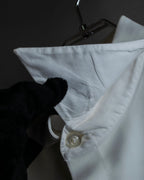 "GIVENCHY" Bosom panel design white shirt