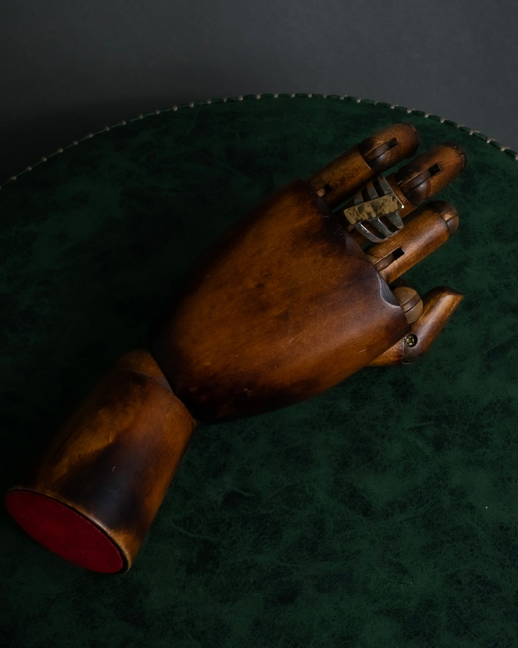 "Vintage gold combination silver ring"