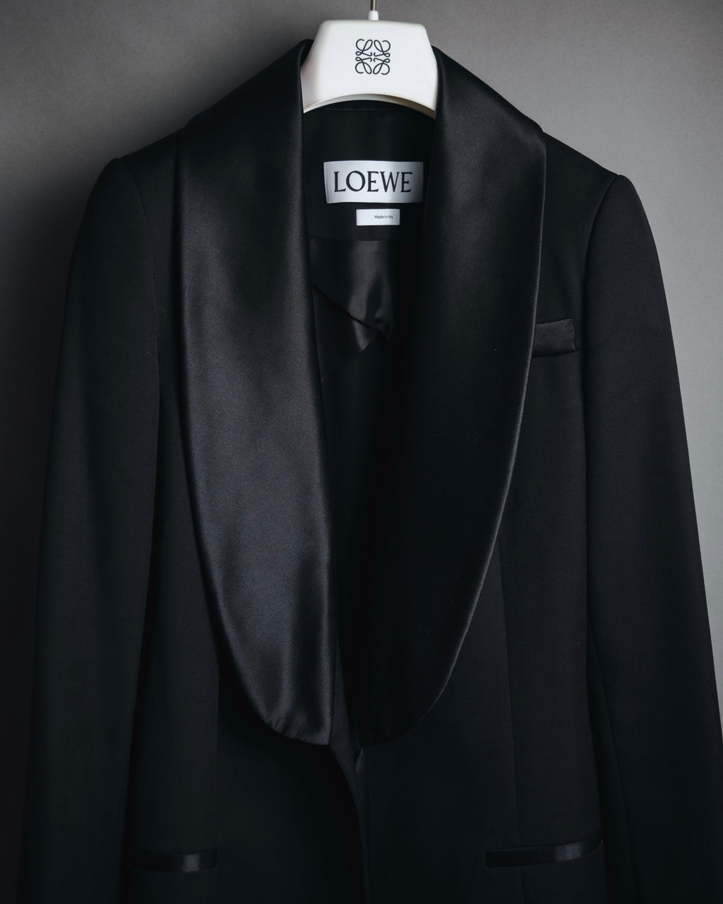 –SPECIAL– "LOEWE"2010’s-20’s wrap-front shawl collar tuxedo jacket