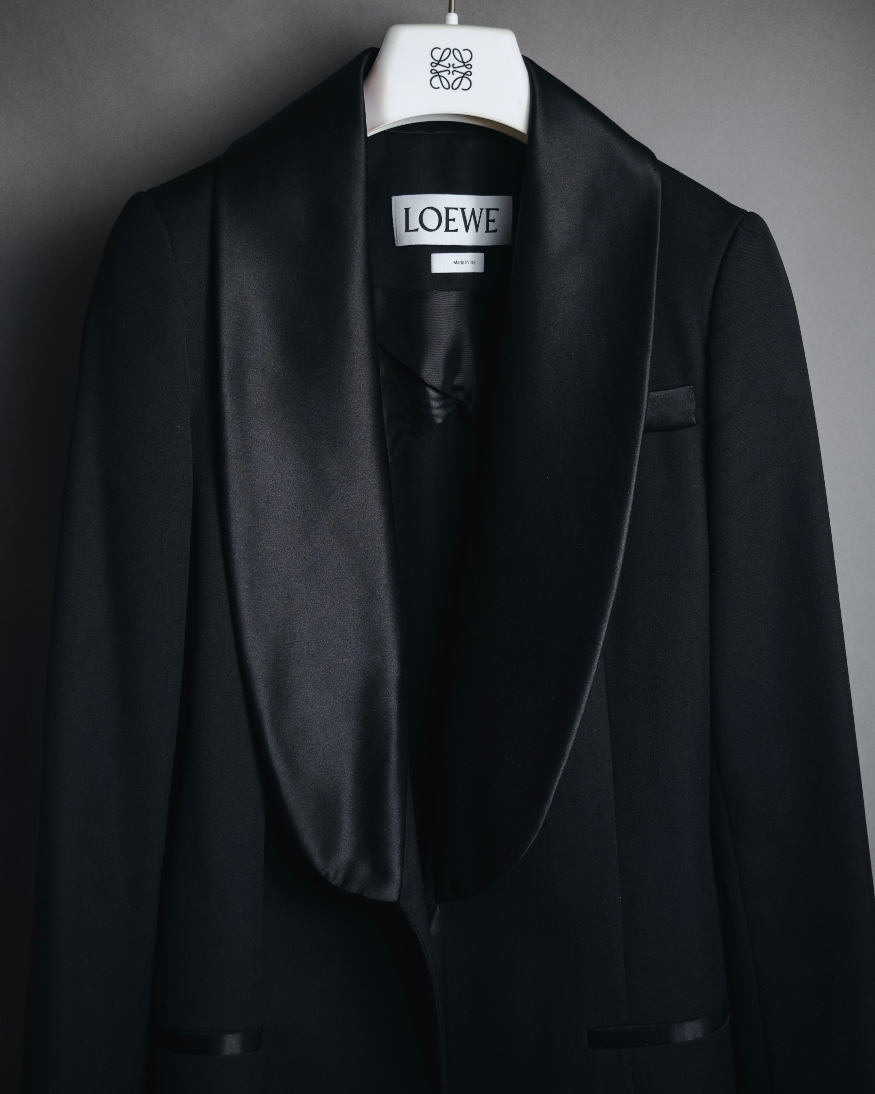 –SPECIAL– "LOEWE"2010’s-20’s wrap-front shawl collar tuxedo jacket
