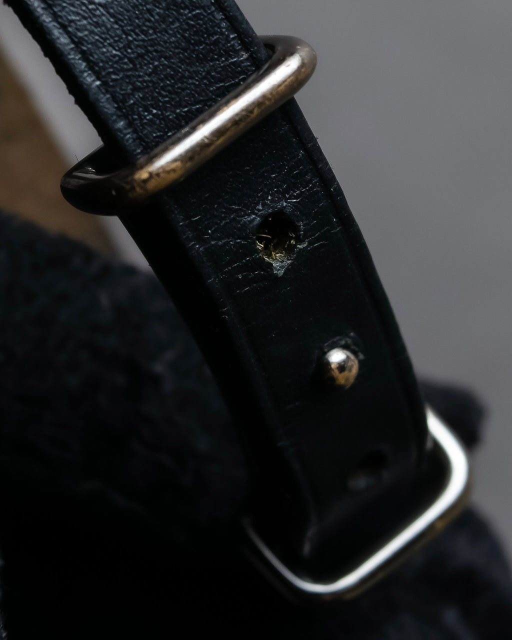 "HERMES" Layered design leather belt