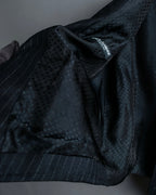 "DOLCE & GABBANA" Pattern switching peak lapel gilet