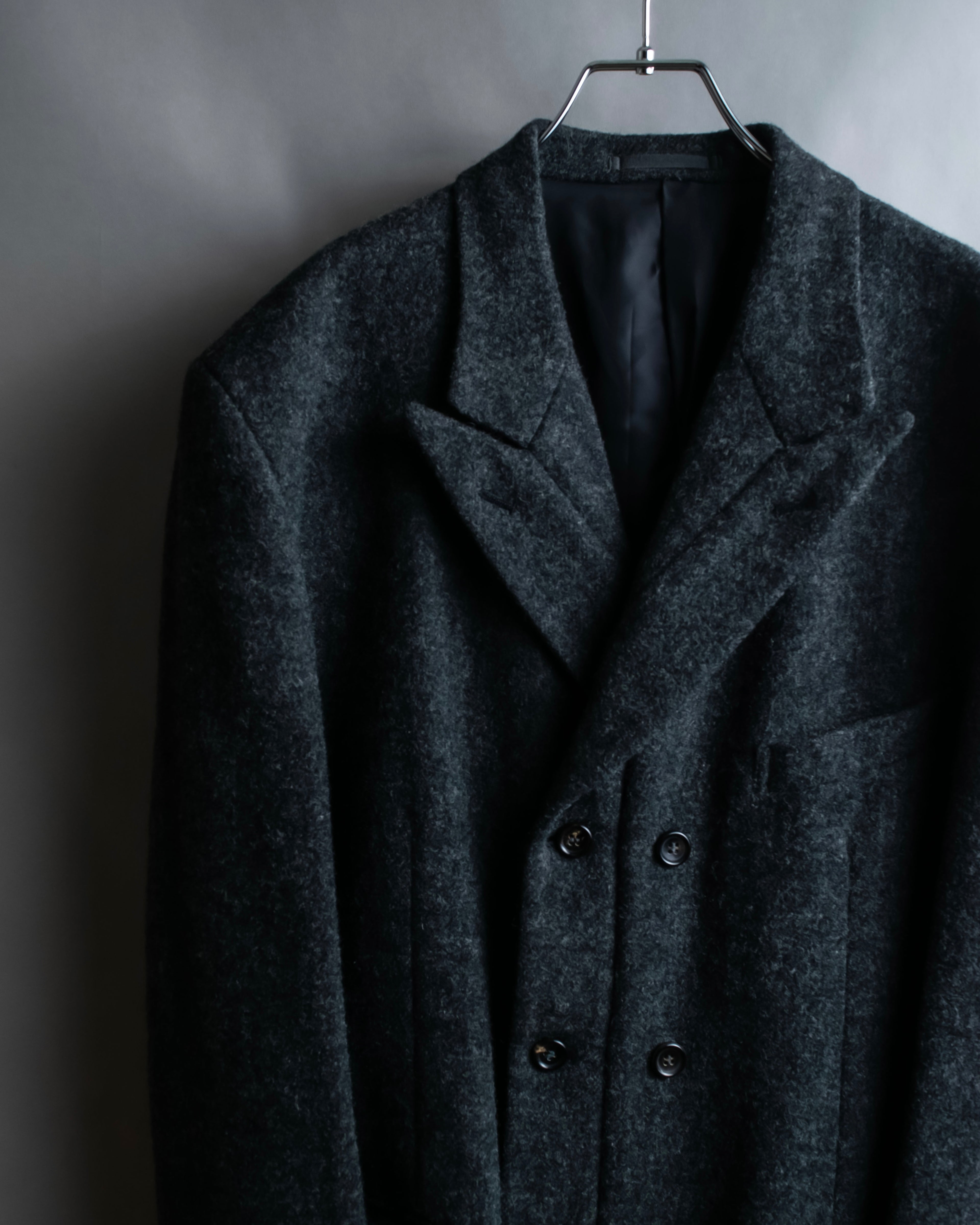 "COMME des GARCONS HOMME PLUS" Structured cut double-breasted tailored jacket