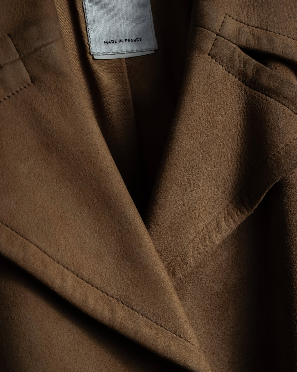 "CELINE" Relaxing design suede leather jacket