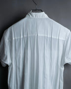 "ISSEY MIYAKE" Pleated short sleeve shirt