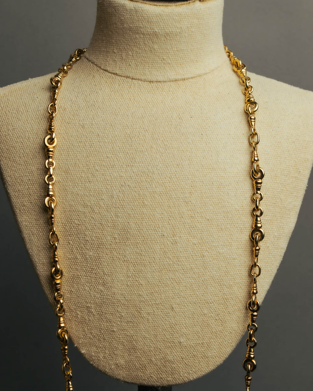 "Christian Dior" 80's-90's Gold tone chain necklace